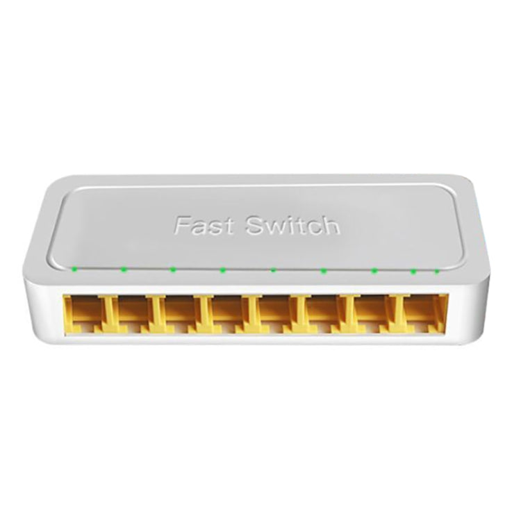 8-Ports 100M RJ45 Mini Switch Home Plug-and-Play Bypass Unmanaged Network Splitter for Bedroom Network Monitoring 8-Ports 100M RJ45 Mini Switch Home Plug-and-Play Bypass Unmanaged Network Splitter for Bedroom Network Monitoring
